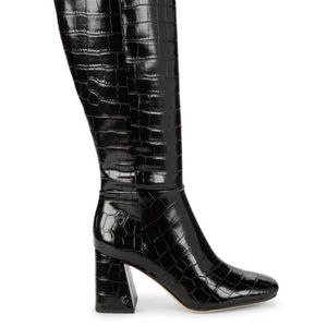 Circus by Sam Edelman Karina Crocodile-Print Knee-High Boots
